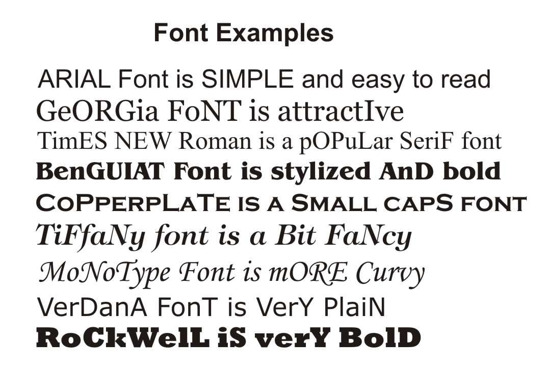 Font Examples